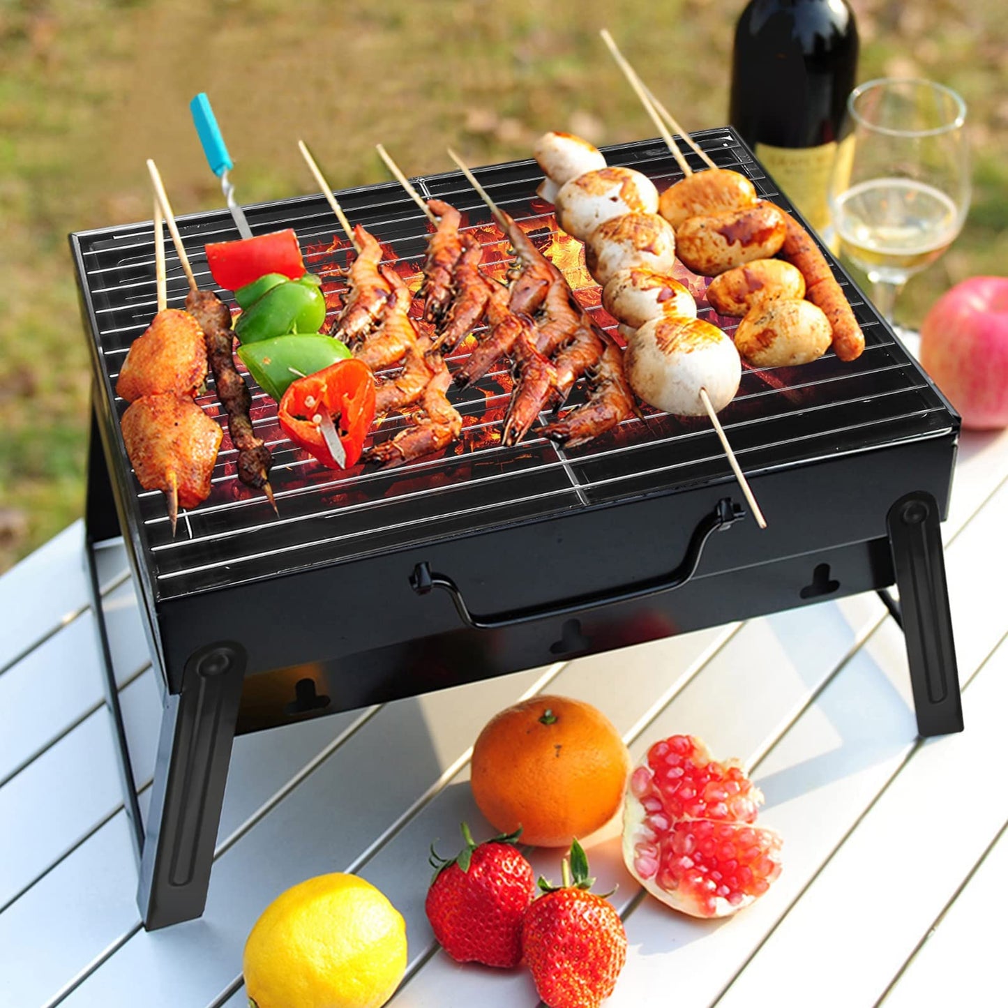 Mini BBQ Portable Grill Charbon — Édition Spéciale Tabaski