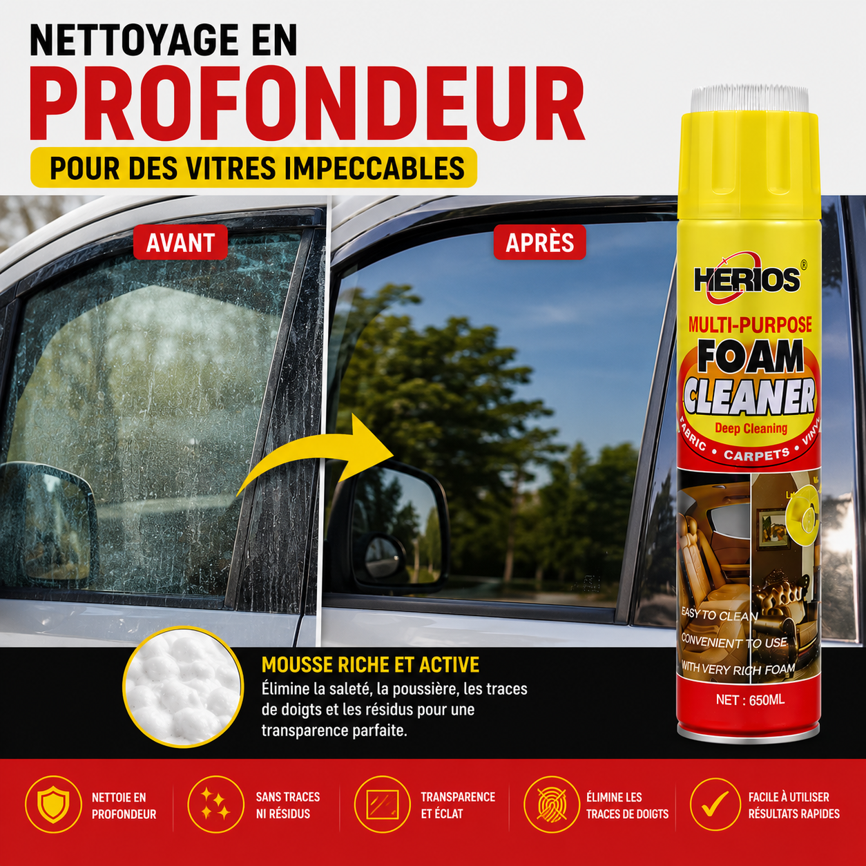 Mousse Nettoyante  Multi-Usage / Foam Cleaner
